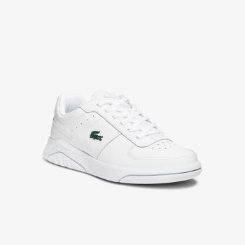 Lacoste Men’s Game Advance Tumbled Leather Sneakers Pánské - Tenisky Bílé | CZ-xTwgR3